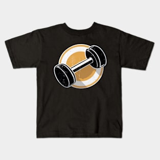 a dumbell Kids T-Shirt